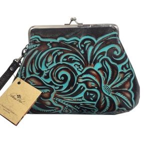 Patricia Nash SAVENA Leather authentic wallet NWT